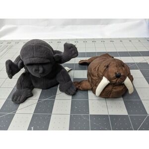 Holiday Inn Mini Plush Walrus Gorilla Lot 1998 1999 Stuffed Animal Toy